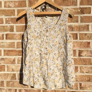 Bass 3/4 Button Front Blouse